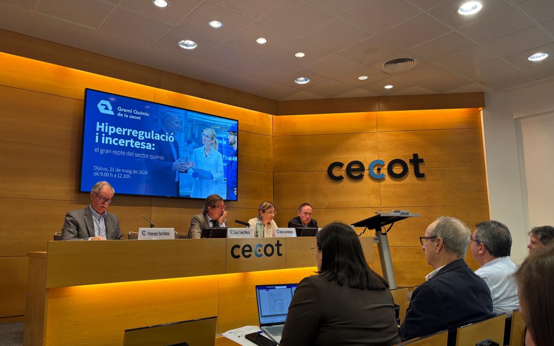 El Gremi Químic de la Cecot alerta de l’impacte de la hiperregulació sobre la competitivitat industrial